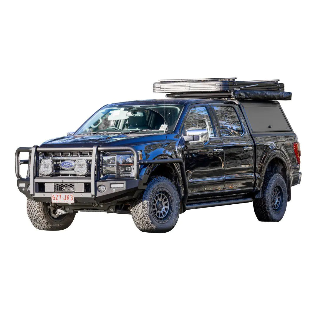 TJM Outback Bull Bar Black Steel - 070ST13N22H