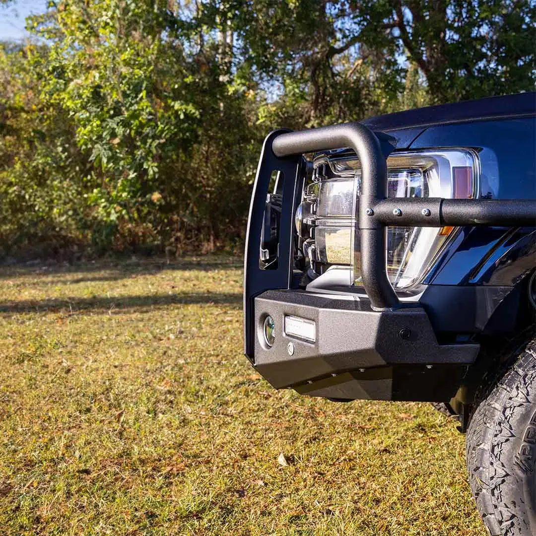 TJM Outback Bull Bar Black Steel - 070ST13N22H