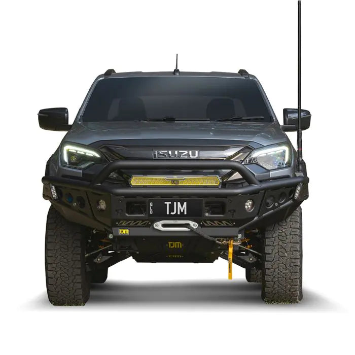 TJM CHASER BULL BAR BLACK STEEL FOR ISUZU D-MAX RG AND ISUZU MU-X UJ  070ST22N34H