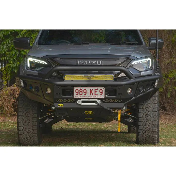 TJM CHASER BULL BAR BLACK STEEL FOR ISUZU D-MAX RG AND ISUZU MU-X UJ 070ST22N34H