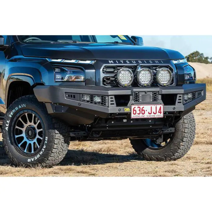 TJM VENTURER BULL BAR BLACK STEEL FOR MITSUBISHI TRITON MV 03/24-On GLX (IN STORE PICK-UP ONLY)