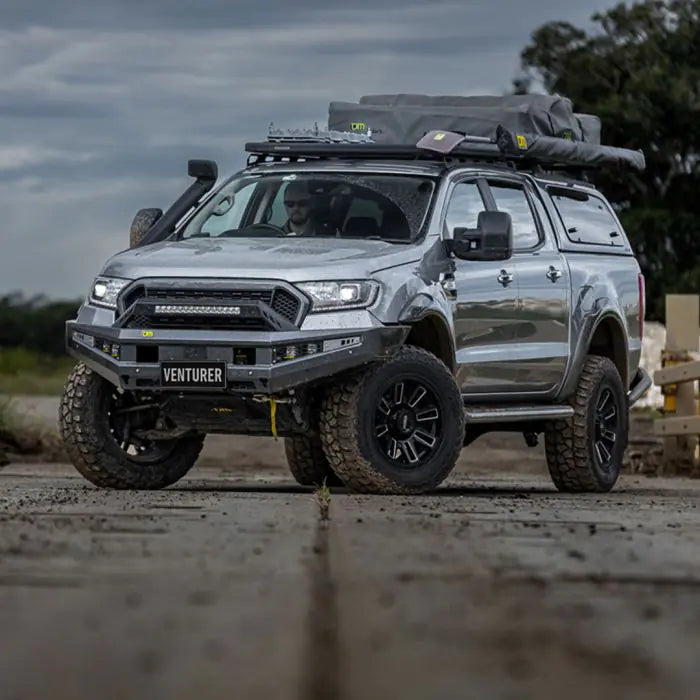 TJM VENTURER BULL BAR BLACK STEEL FOR FORD EVEREST UAII/ FORD RANGER PXIII (IN STORE PICK-UP ONLY)