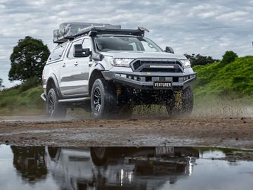 TJM VENTURER BULL BAR BLACK STEEL FOR FORD EVEREST UAII/ FORD RANGER PXIII (IN STORE PICK-UP ONLY)