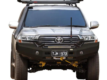 TJM VENTURER BULL BAR BLACK STEEL FOR TOYOTA LANDCRUISER WAGON 200 SERIES (IN STORE PICK-UP ONLY)