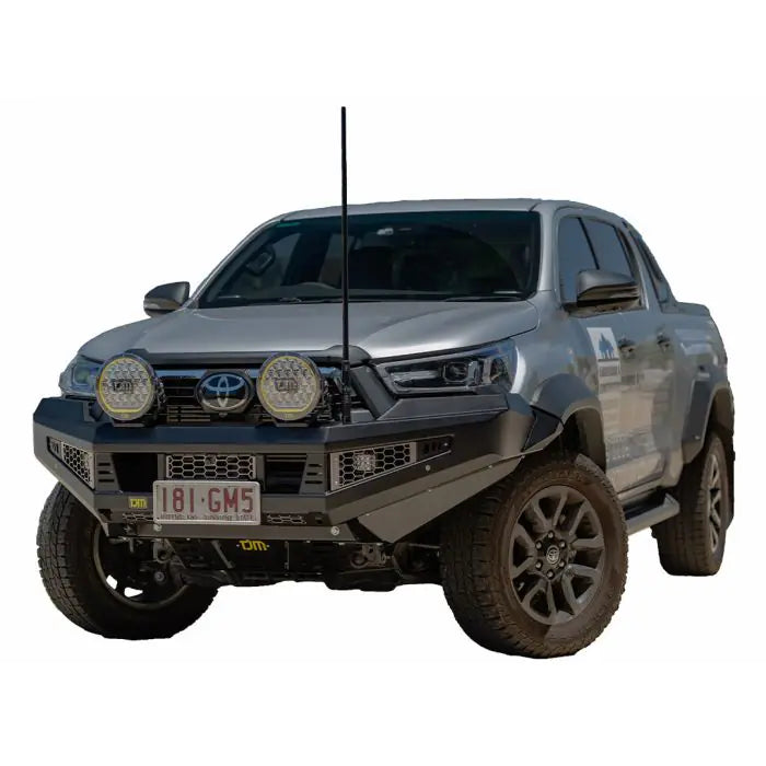 TJM VENTURER BULL BAR BLACK STEEL FOR TOYOTA HILUX 8th GEN  (IN STORE PICK-UP ONLY)