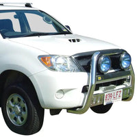 TJM TOURLINE NUDGE BAR ALLOY POLISHED 76MM HIGH LOOP FOR TOYOTA HILUX 7TH GEN 04/05-07/11