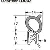 TJM PINCHWELD ACCESSORY KIT 24MM X 14MM 2MTR LENGTH