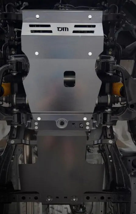 TJM Underbody Guard Front & Sump Steel Black - 077SBFUG87D