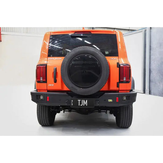 TJM REAR PROTECTION BUMPER BLACK ALUMINIUM FOR GWM TANK 300 P01 081ATRBA18A