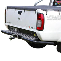 TJM RB6 REAR PROTECTION STEP TOWBAR BLACK STEEL 63MM TUBE FOR NISSAN NAVARA D22 10/09-03/15 THAI BUILT (STORE PICK-UP ONLY)