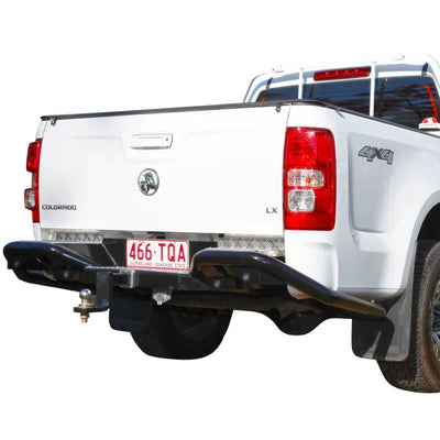 TJM RB6 REAR PROTECTION STEP TOWBAR BLACK STEEL 63MM TUBE FOR ISUZU D-MAX TF /HOLDEN COLORADO RG (IN STORE PICK UP ONLY)