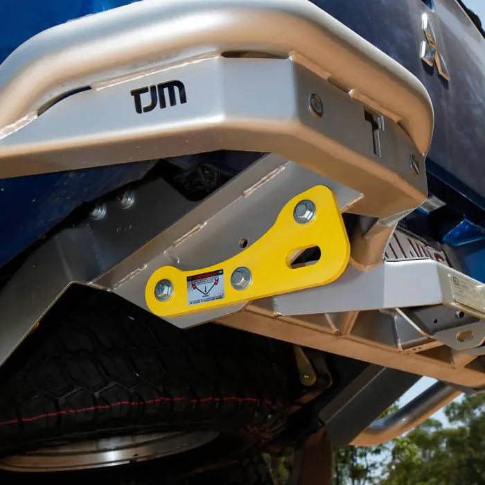 TJM RB6 REAR PROTECTION STEP TOWBAR BLACK STEEL 63MM TUBE FOR MITSUBISHI TRITON MQ 04/15-11/18 4DR C/C & P/UP (STORE PICK-UP ONLY)