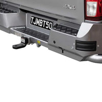 TJM REAR PROTECTION STEP TOWBAR BLACK STEEL 63MM TUBE FOR ISUZU D-MAX RG 08/20-04/24 4DR C/CHAS & PICK UP (STORE PICK-UP ONLY)