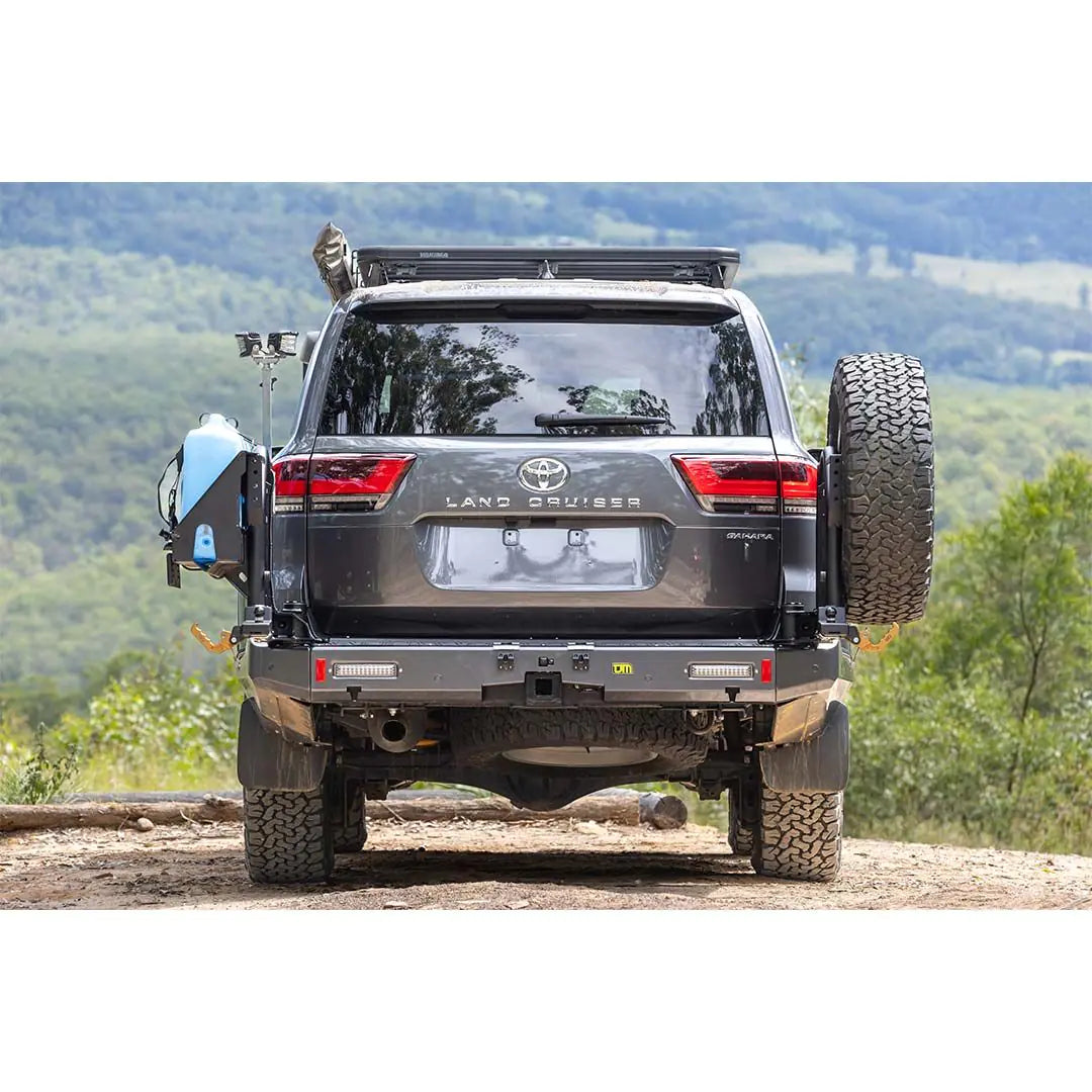TJM Rear Protection Bar Black Steel For  Toyota Landcruiser Wagon 300 Series- 081Sbrba82D-081SBRBA82D (In Store Pick Up Only)