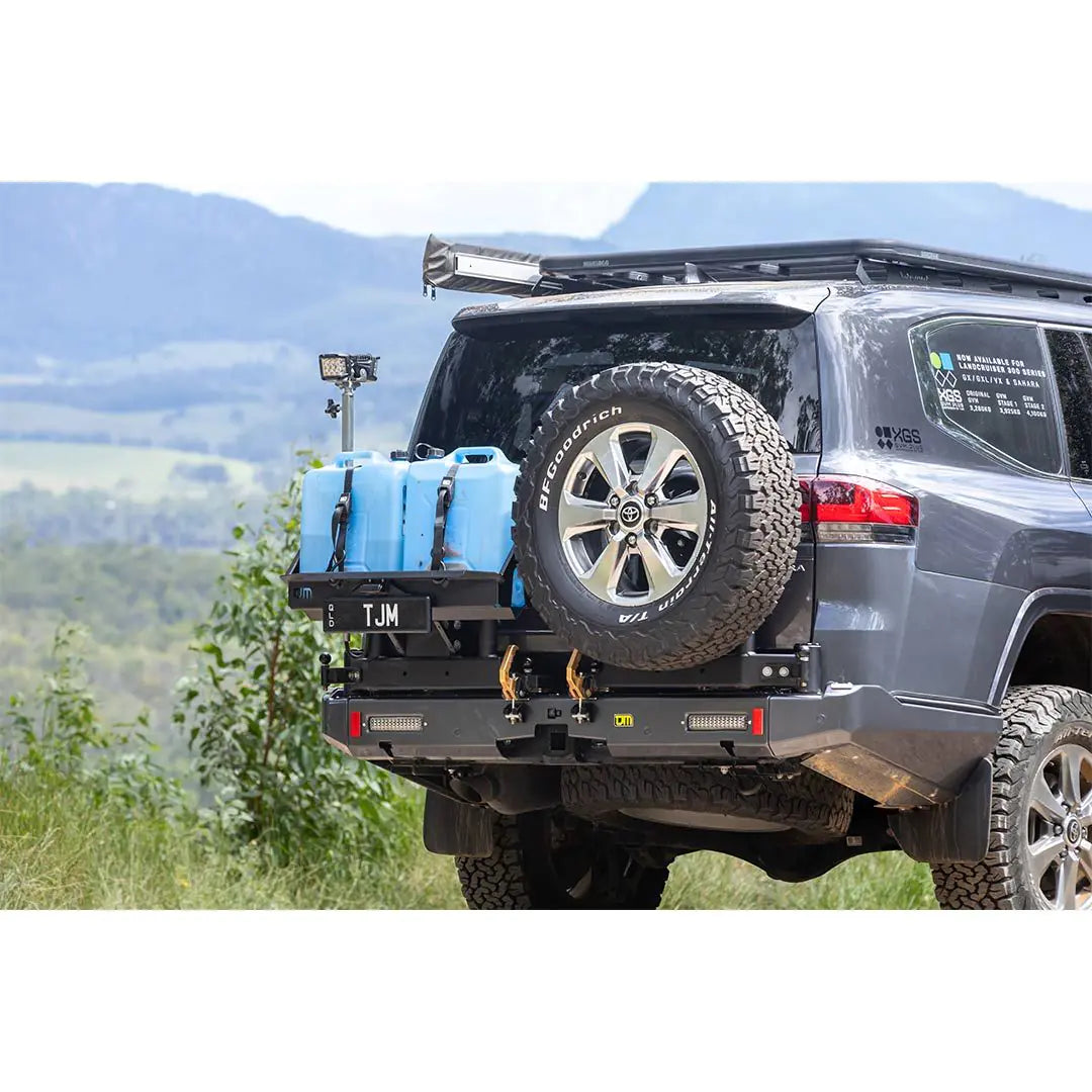 TJM Rear Protection Bar Black Steel For  Toyota Landcruiser Wagon 300 Series- 081Sbrba82D-081SBRBA82D (In Store Pick Up Only)