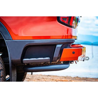 TJM REAR PROTECTION TUBES BLACK STEEL 63MM TUBE FOR FORD RANGER PY 06/22-ON XL 4DR / OLKSWAGEN AMAROK 05/23 -ON AVENTURA (IN STORE PICK-UP ONLY)