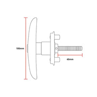 TJM Handle Rear Cw - 1077RRDH12CW