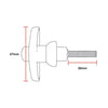 TJM REAR DOOR HANDLE RCT308 PRM15 CCW RHS-1077RPRM15CCW