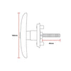 TJM HANDLE REAR CW-1077RRDH15CW