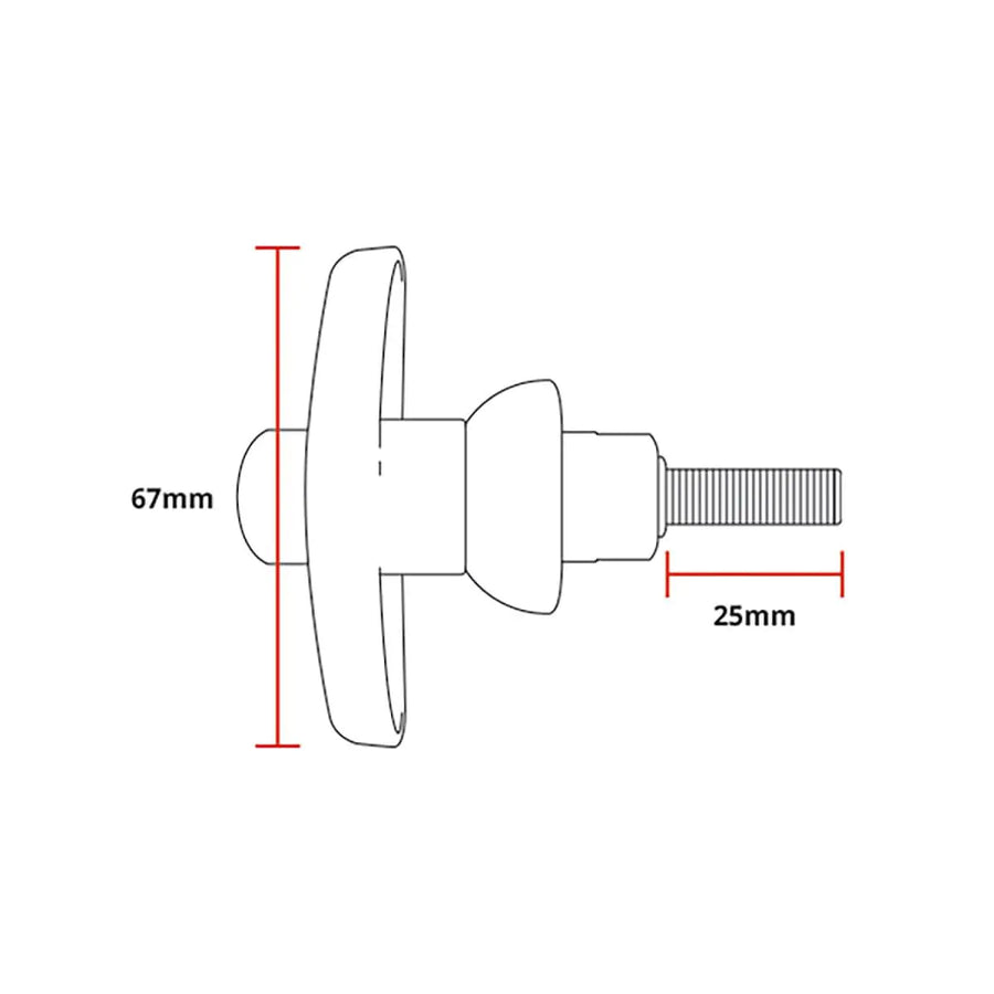 TJM S/WINDOW RC HANDLE PRM13 CW LH-1077SPRM13CW