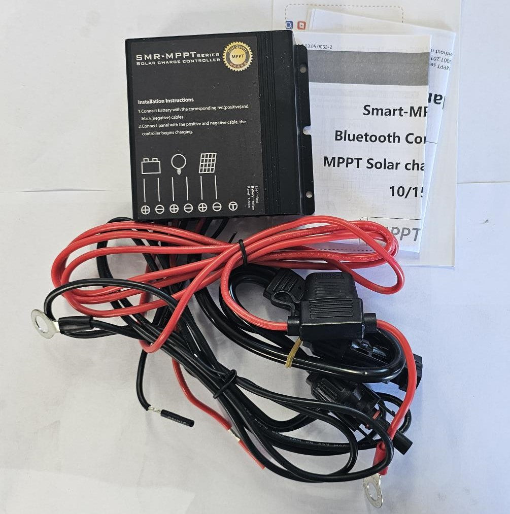 VSS 10A Waterproof MPPT Solar Controller with Clips & Connectors (All Battery Types)