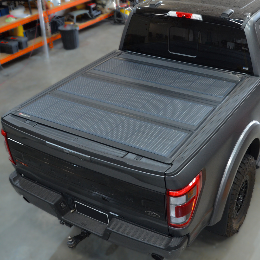 VSS Semi-Flexible Solar Panel - Ford F-150 BAKFlip MX4 Hard Folding Tonneau Cover (3x 350mm x 1500mm) 285-Watt