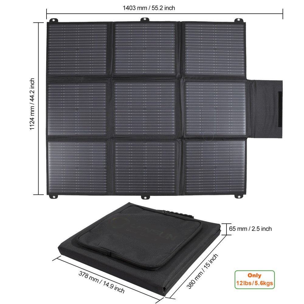 VSS Foldable Solar Blanket (1403mm x 1124mm) 200-Watt