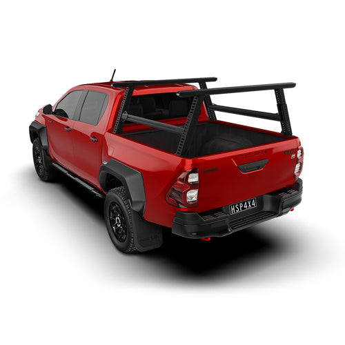 HSP 4X4 Load Rack Pro Ladder Rack for 2026+ TOYOTA HILUX Dual Cab – Tub Mount Full System – 150kg Dynamic Capacity – 2430-LR2-S
