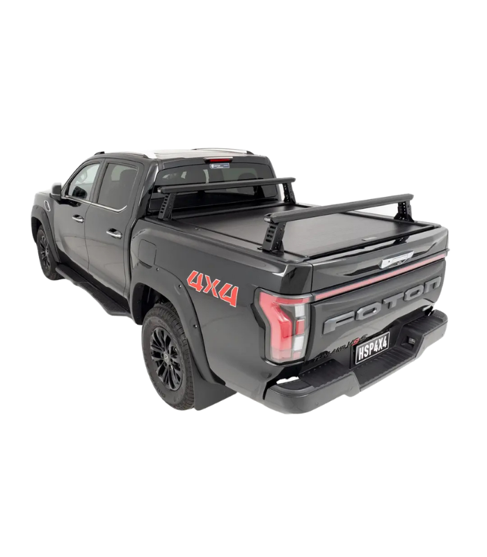 HSP 4X4 Load Rack JNR Tub Rack for 2025+ FOTON TUNLAND Dual Cab – Roll R Cover Mounted Full System – Adjustable Height – 150kg Dynamic Capacity – 2610-LJ1-RC