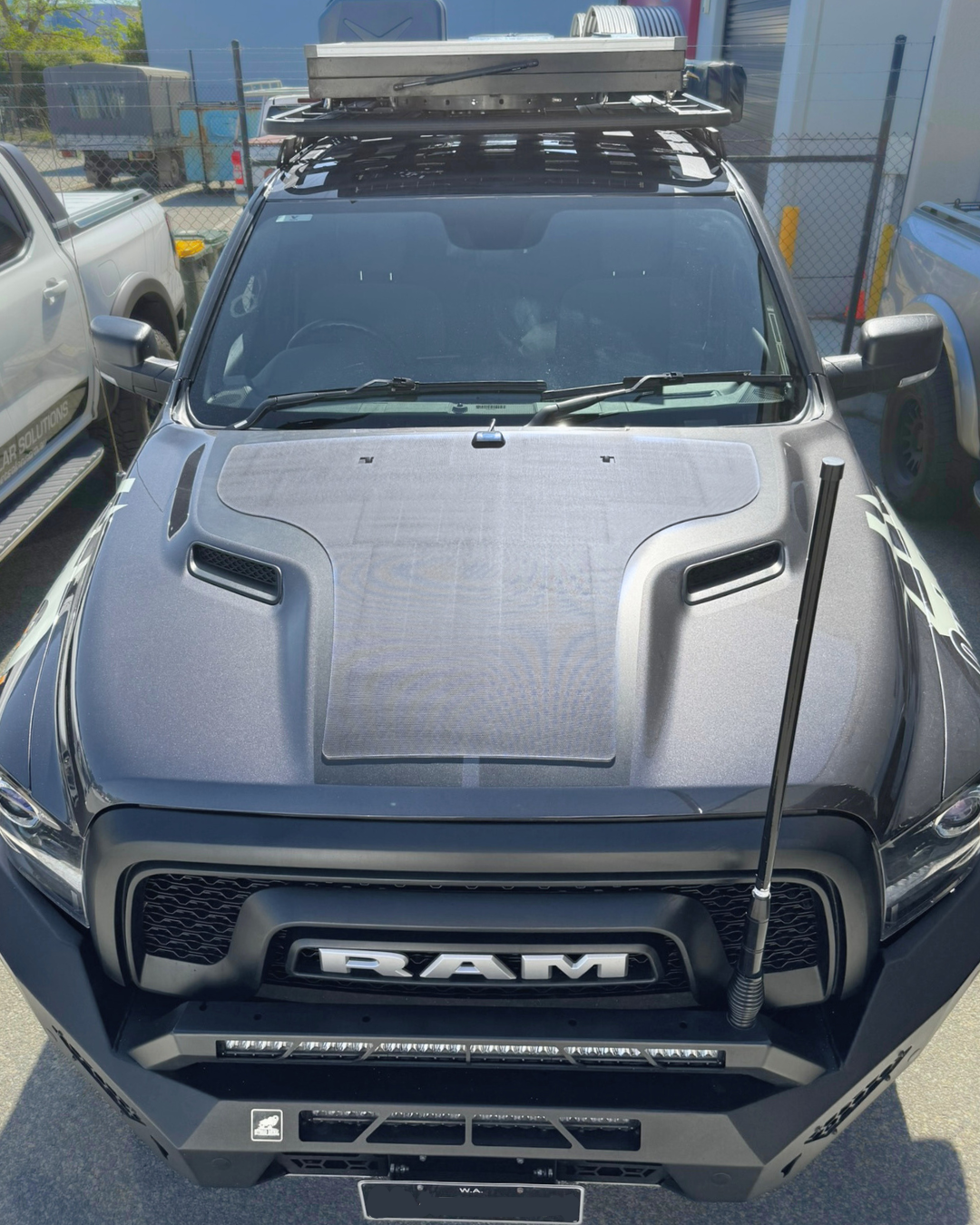 VSS Bonnet Solar Panel - Dodge RAM 1500 Warlock - 110-Watt