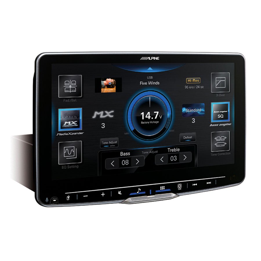 Alpine Halo9 9” High-Res Audio Receiver with Wireless Apple CarPlay / Wireless Android Auto / HDMI / USB / Dual Camera / Bluetooth / Hi-Res Audio Wireless // DAB+-iLX-F509A