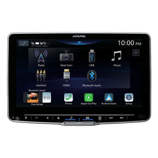 Alpine Halo9 9” High-Res Audio Receiver with Wireless Apple CarPlay / Wireless Android Auto / HDMI / USB / Dual Camera / Bluetooth / Hi-Res Audio Wireless // DAB+-iLX-F509A