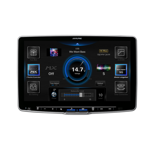 ALPINE 11" Halo11 Receiver With Wireless Apple Carplay + Wireless Android Auto / Hi-Res / Usb / Mp3 / Wma / Aac / Bluetooth / Hdmi / Dab - iLX-F511A