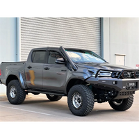 FATZ FABRICATION N80 HILUX RH SHORT ENTRY SNORKEL. POLISHED FINISH. SUIT 4