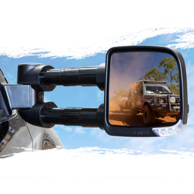 Clearview Compact Towing Mirrors Ford Ranger 2022 on CVC-FD-RE22-HVFSTIEC Heat, Camera, Power-Fold, BSM, OAT Sensor, Indicators, Electric