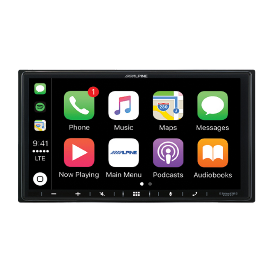 Alpine 7” Apple CarPlay / Android Auto / FLAC / MP3 / WMA / AAC / Bluetooth-iLX-W650E