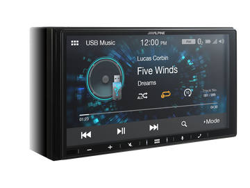 Alpine 7” Apple CarPlay / Android Auto / FLAC / MP3 / WMA / AAC / Bluetooth-iLX-W650E