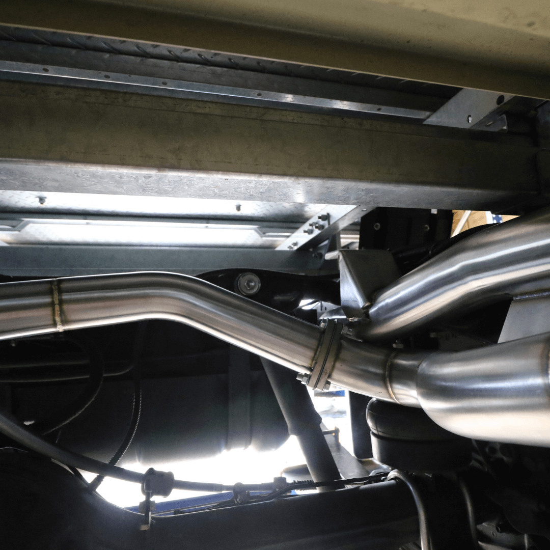 TORQIT  3.5" DPF Back Exhaust Twin (L/R Exit) to suit Toyota 79 Series- HS8148SS-TW