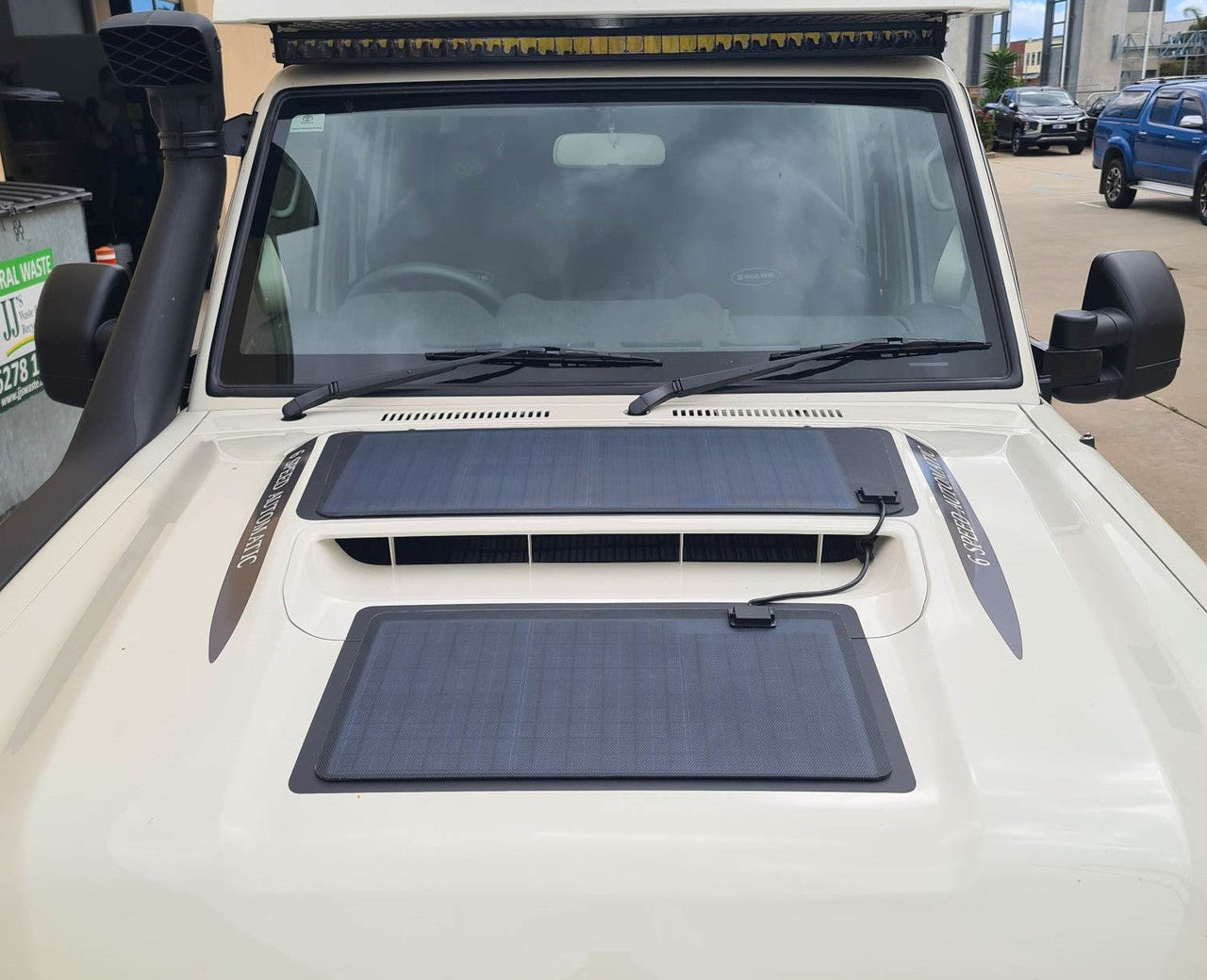 VSS Bonnet Solar Panel - Toyota Landcruiser 70 Series (VDJ78 & VDJ79) 65-Watt (35W & 30W)