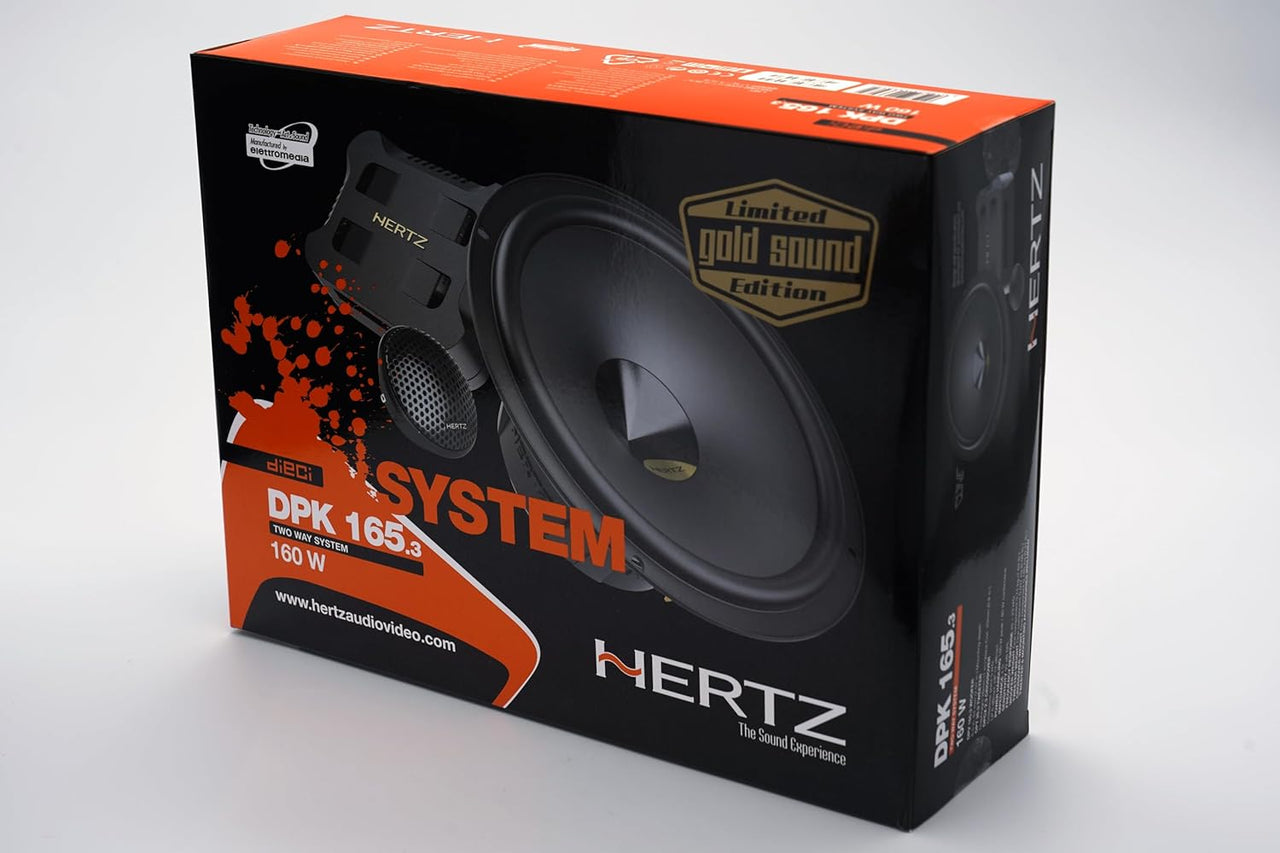 HERTZ Dieci 6.5" 2-Way Component Speaker - Pair (Dpk 165.3) *Gold Sound*
