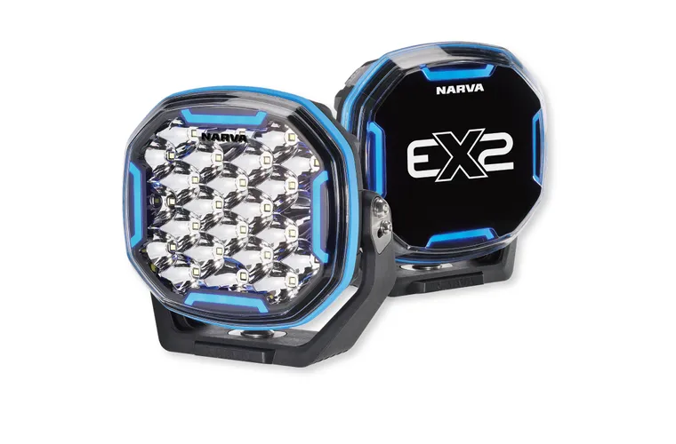 NARVA 7" Ex2 Driving Lamp Kit (Pair) With Rgb - 72174