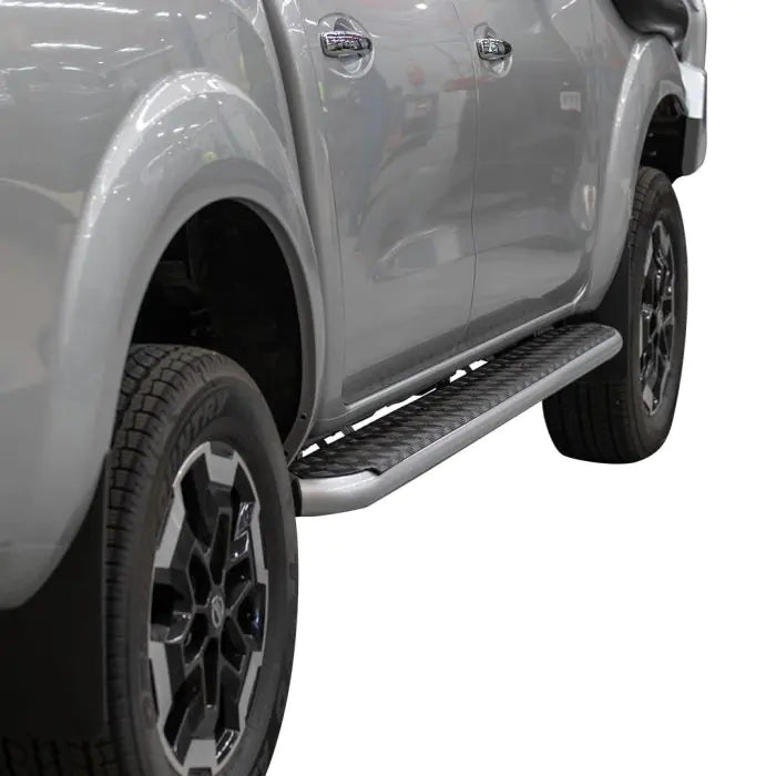 TJM SIDE STEPS MODULAR STEEL SAT BLACK 63MM FOR NISSAN NAVARA (IN STORE PICK-UP ONLY)