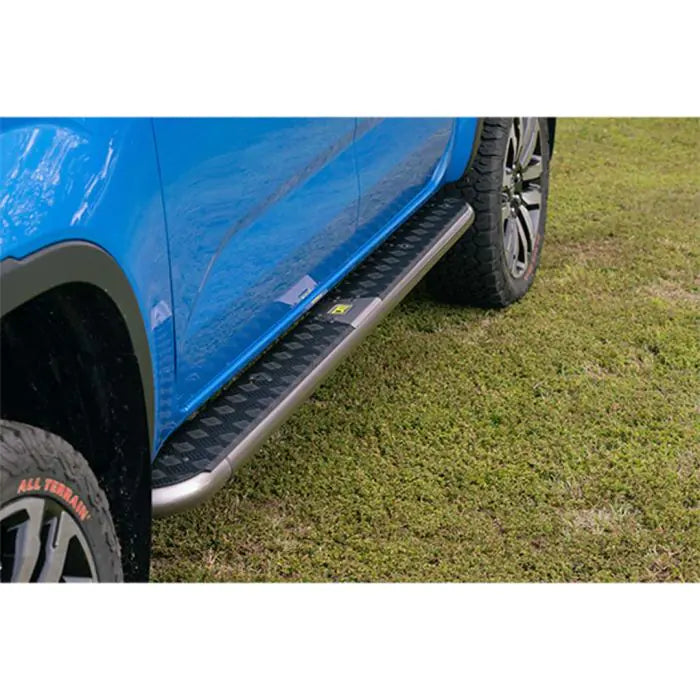 TJM SIDE STEPS MODULAR STEEL SAT BLACK 63MM FOR  FORD RANGER PY / VOLKSWAGEN AMAROK (IN STORE PICK-UP ONLY)