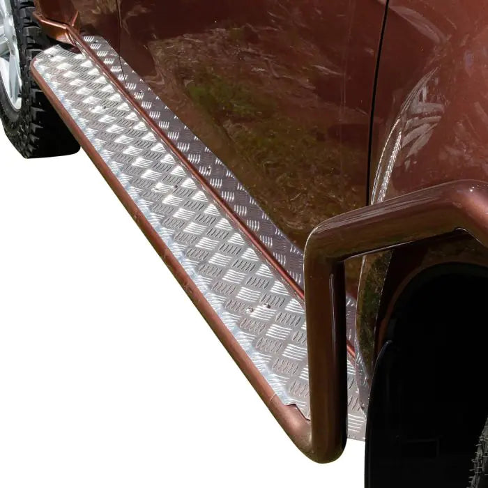 TJM SIDE STEPS MODULAR STEEL SAT BLACK 50MM FOR ISUZU MU-X RF (IN STORE PICK-UP ONLY)