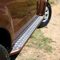 TJM SIDE STEPS MODULAR STEEL SAT BLACK 50MM FOR ISUZU MU-X RF (IN STORE PICK-UP ONLY)