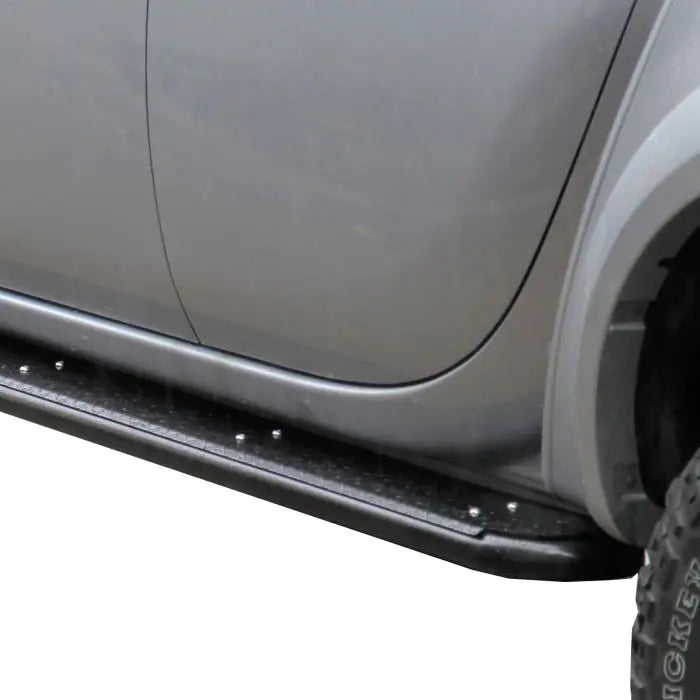 TJM SIDE STEPS MODULAR STEEL SAT BLACK 50MM FOR MITSUBISHI TRITON MN 09/09-03/15