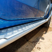 TJM SIDE STEPS MODULAR STEEL SAT BLACK 63MM FOR MITSUBISHI TRITON MQ 04/15-11/18 4DR C/C & P/UP / MITSUBISHI TRITON MR 12/18-02/24 4DR C/C & P/UP (IN STORE PICK-UP ONLY)