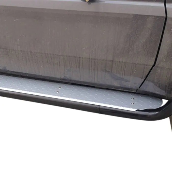 TJM SIDE STEPS MODULAR STEEL SAT BLACK 63MM FOR TOYOTA LANDCRUISER COMMERCIAL (IN STORE PICK-UP ONLY)