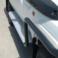 TJM SIDE STEPS MODULAR STEEL SAT BLACK 63MM FOR TOYOTA LANDCRUISER COMMERCIAL (IN STORE PICK-UP ONLY)