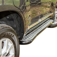 TJM SIDE STEPS MODULAR STEEL SAT BLACK 63MM FOR TOYOTA LANDCRUISER WAGON 200 SERIES (IN STORE PICK-UP ONLY)